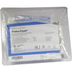 Packung mit Einmalklistieren namens "Freka-Clyss" zur rektalen Anwendung.
